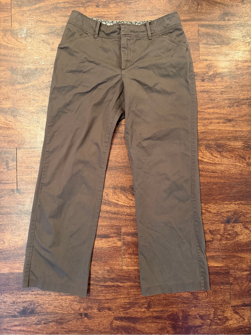 Lee’s Womens Brown Straight-Leg Casual Pants